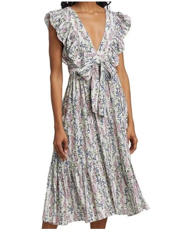 Bytimo Dresses & Skirts - Byyimo Floral Wrap Midi Dress
